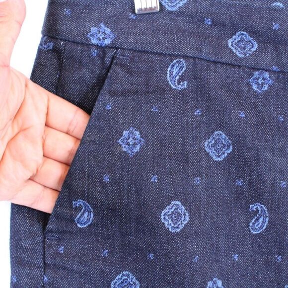 TOMMY HILFIGER Denim Shorts in Dark Blue Women's Size 10 - Picture 3 of 9